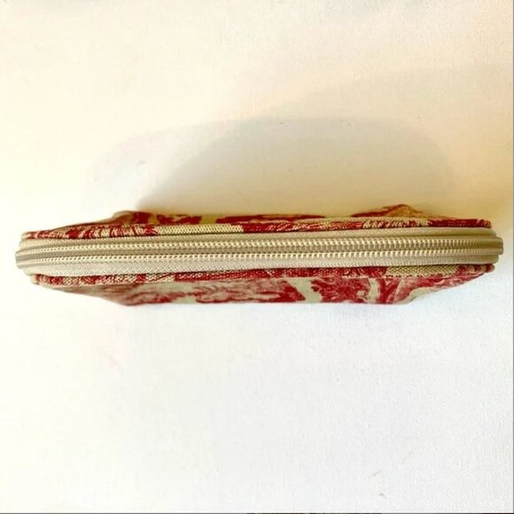 PIERRE DEUX Vintage Paris Toile De Jouy Patterned Small Zipper Bag - Picture 3 of 7